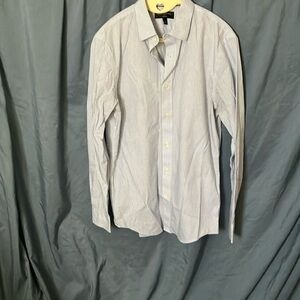 Banana Republic: Blue/White plaid Slim Fit Long Sleeve button down- S